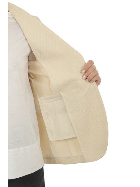 Giacca Circolo Oxford in Piquet Sugar